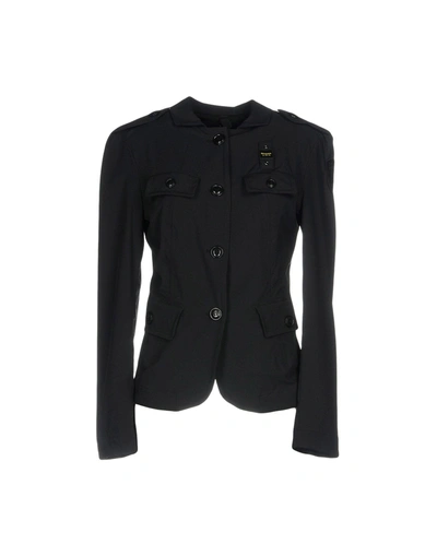 Shop Blauer Suit Jackets In Black