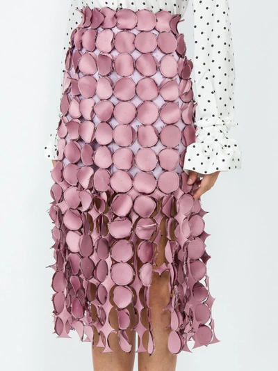 Shop Loewe Dot Cut Out Skirt