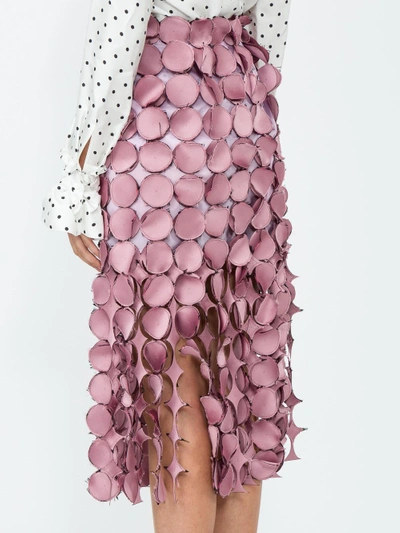 Shop Loewe Dot Cut Out Skirt