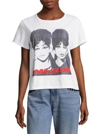 Shop Marc Jacobs Classic Screen-print Tee In White