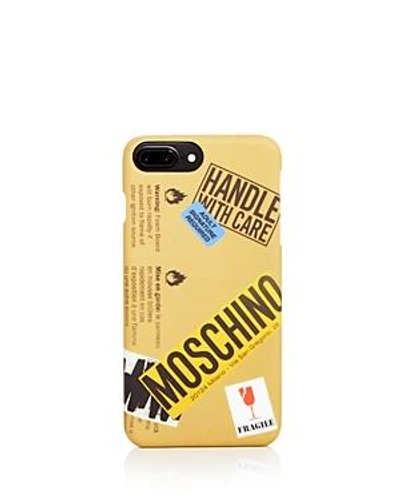 Shop Moschino Iphone 7 & Iphone 7 Plus Case In Fantasy Print Beige