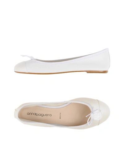 Shop Anna Baiguera Ballet Flats In White