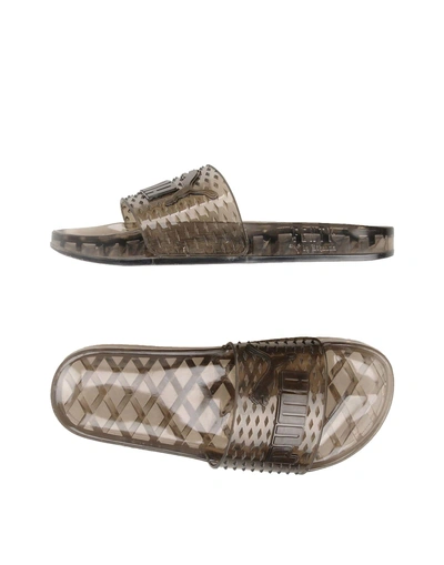 Fenty X Puma Fenty By Puma Jelly Slides In Black,gray In Grey