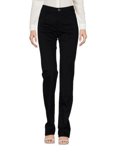 Shop Armani Jeans Casual Pants In Black