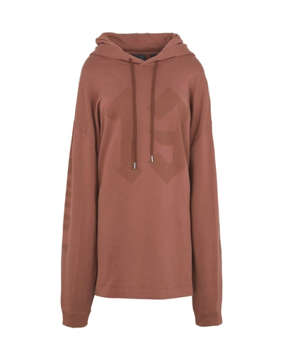 Shop Fenty X Puma Hooded Sweatshirt In Brown