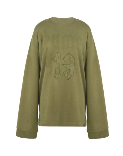 Shop Fenty X Puma T-shirt In Military Green