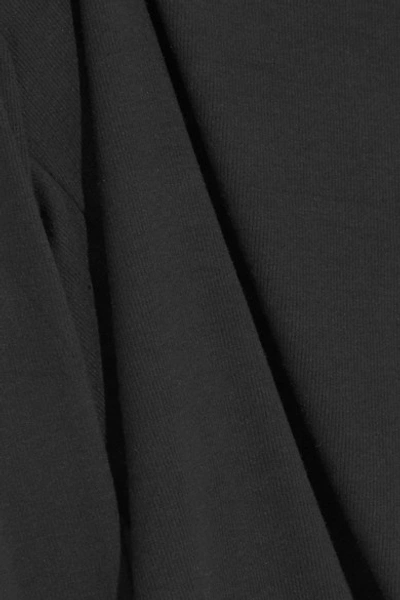 Shop Atm Anthony Thomas Melillo Stretch-micro Modal Bodysuit In Black