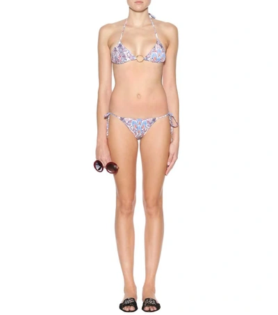 Shop Melissa Odabash Miami Bikini Top In Multicoloured