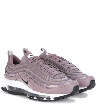 Shop Nike Air Max 97 Leather Sneakers In Taupgy