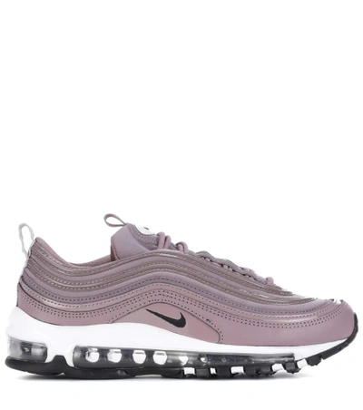 Shop Nike Air Max 97 Leather Sneakers In Taupgy
