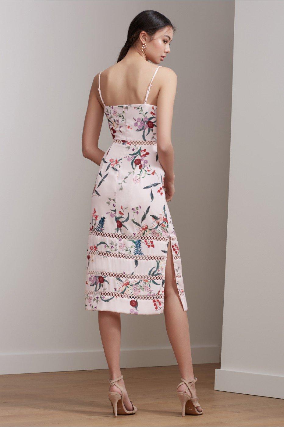 Keepsake Indulge Midi Dress In Blush Botanic Floral ModeSens