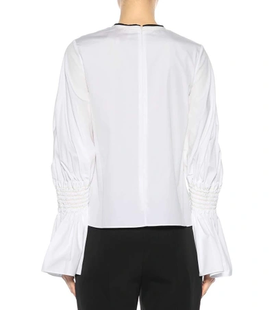 Shop Roksanda Kalila Cotton Top In White