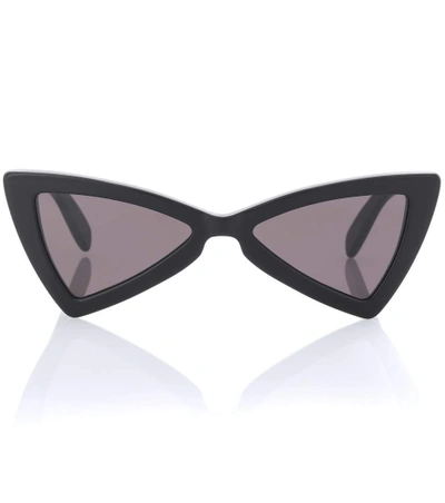 Shop Saint Laurent New Wave 207 Jerry Sunglasses In Black