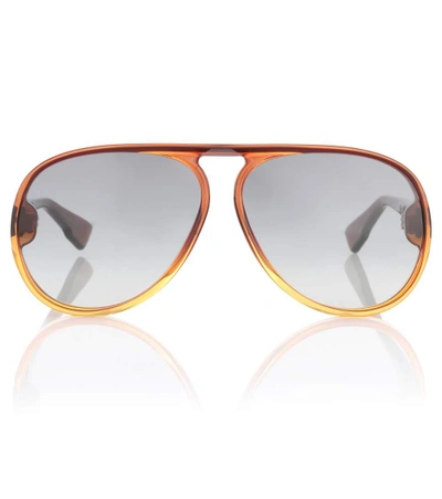 Shop Dior Lia Aviator Sunglasses In Brown