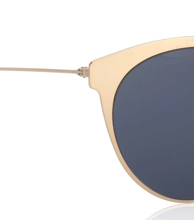 Shop Dior Nebula Round Sunglasses In Metallic