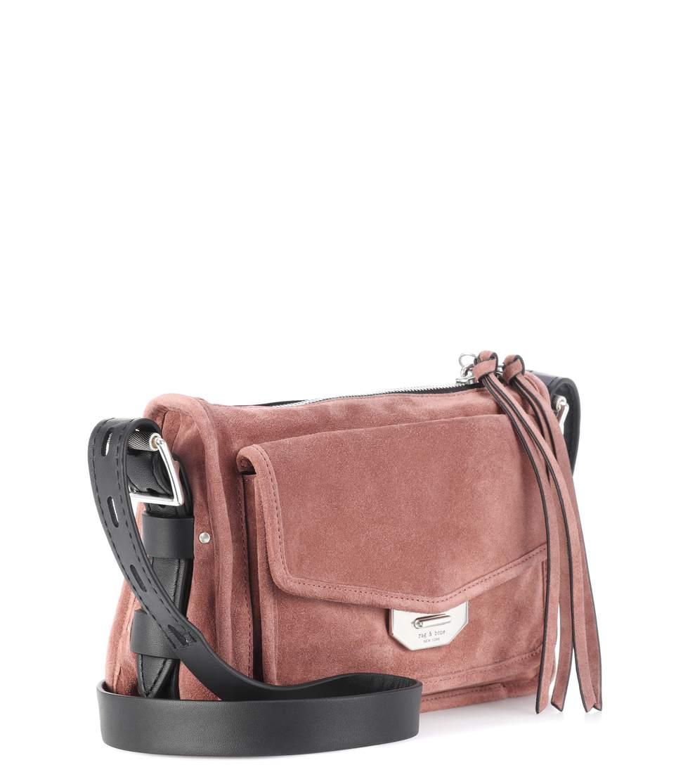 Rag & Bone Small Field Suede Crossbody Bag In Pink ModeSens