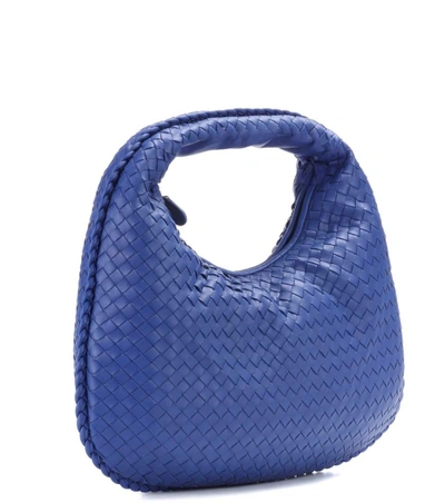 Shop Bottega Veneta Veneta Medium Leather Shoulder Bag In Blue