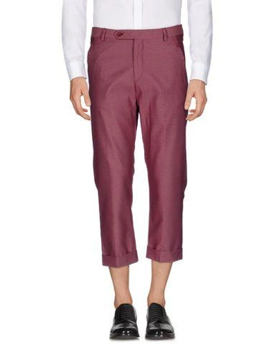 Shop Alessandro Dell'acqua Dress Pants In Red