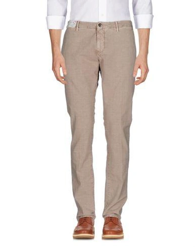 Shop Incotex Casual Pants In Sand