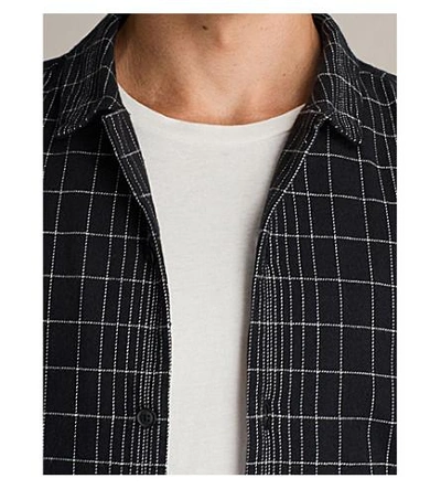 ALLSAINTS Alverstone checked brushed flannel shirt 