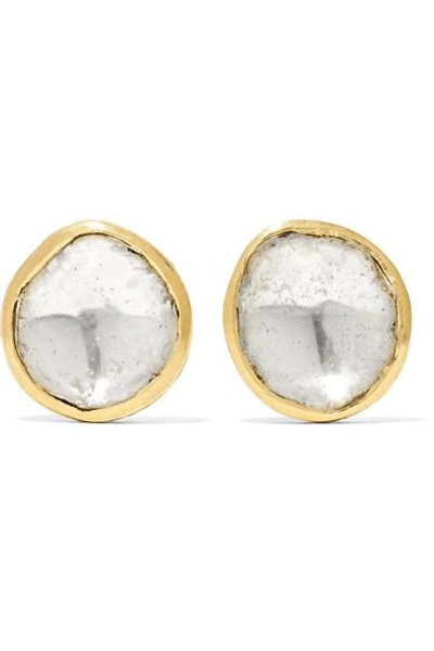 Shop Pippa Small 18-karat Gold Diamond Earrings