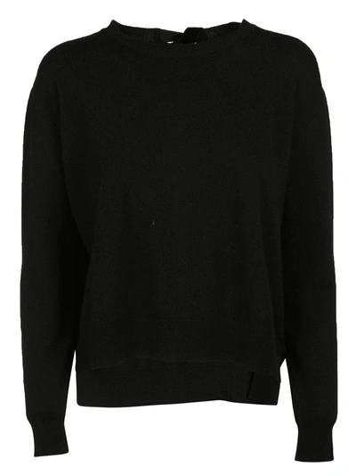 Shop Blugirl Bow Detail Sweater In Black