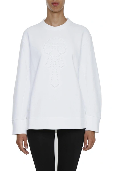 Shop Fendi Karlito Sweatshirt In Whitebianco