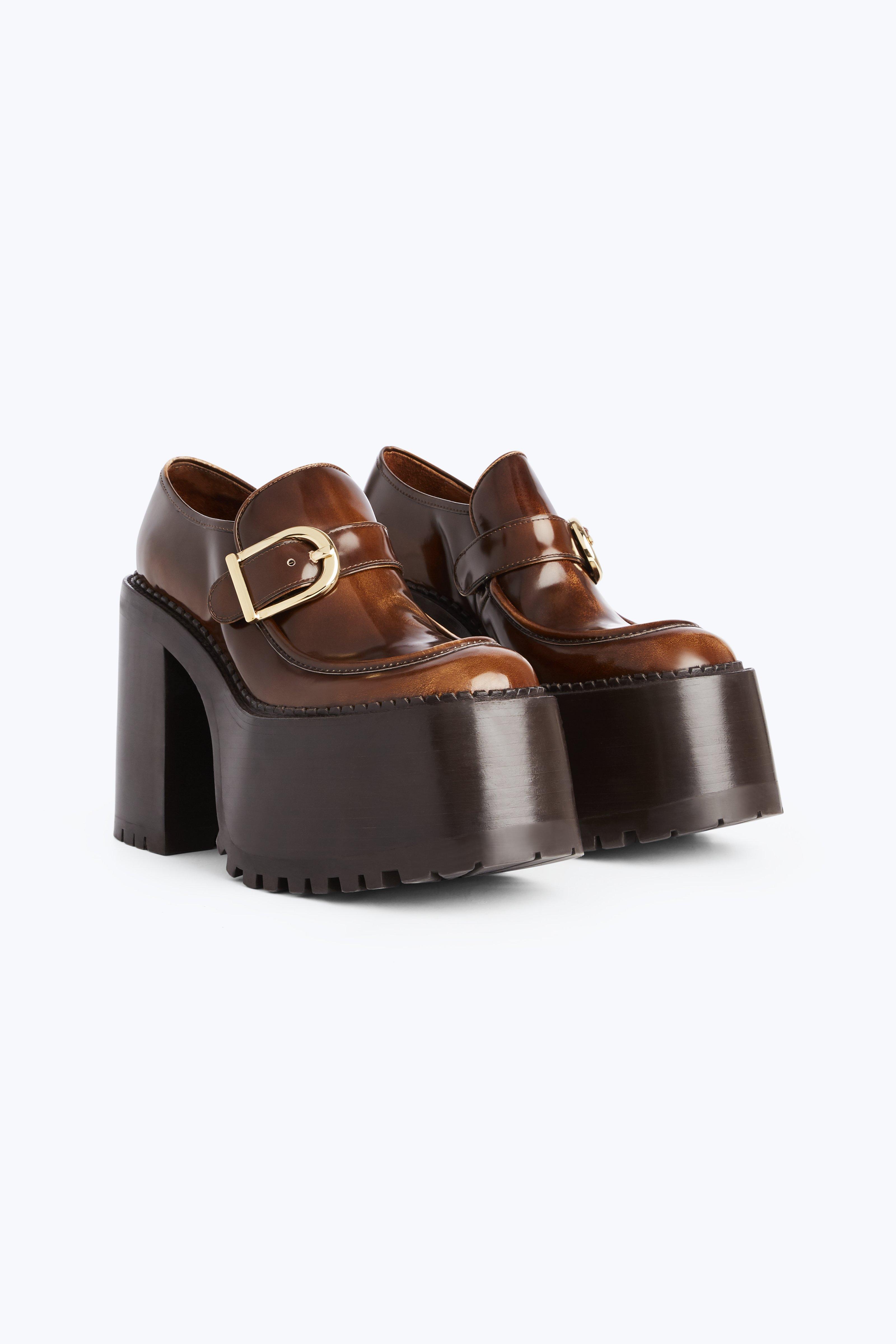 ruth leather platform loafers by marc jacobs