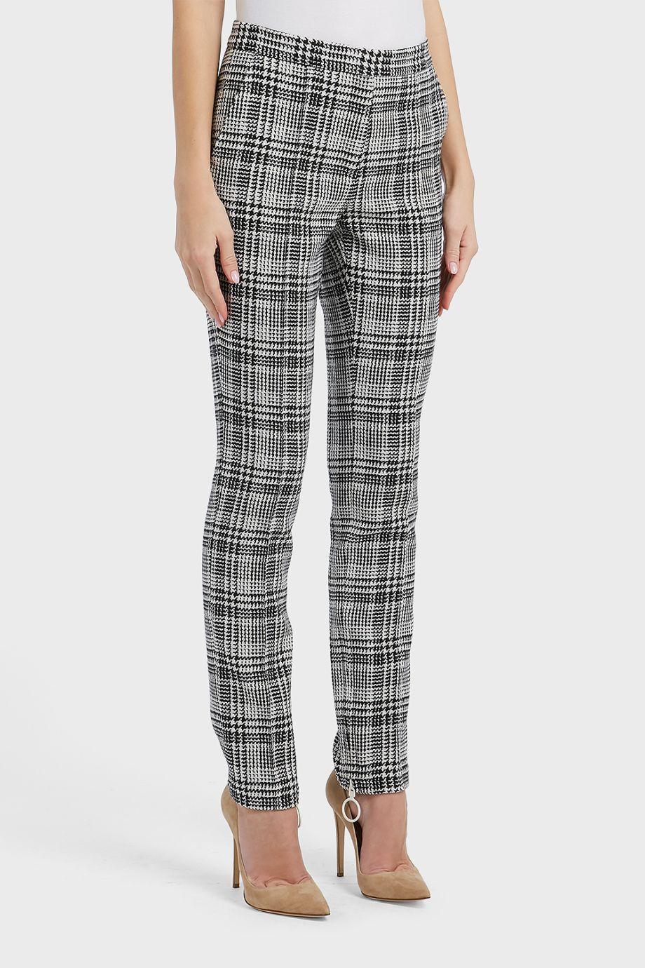 off white plaid pants