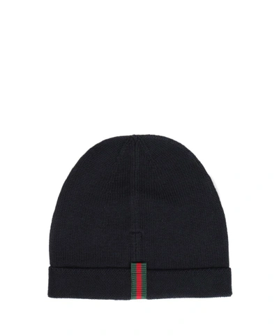 Shop Gucci Wool Hat In Blu
