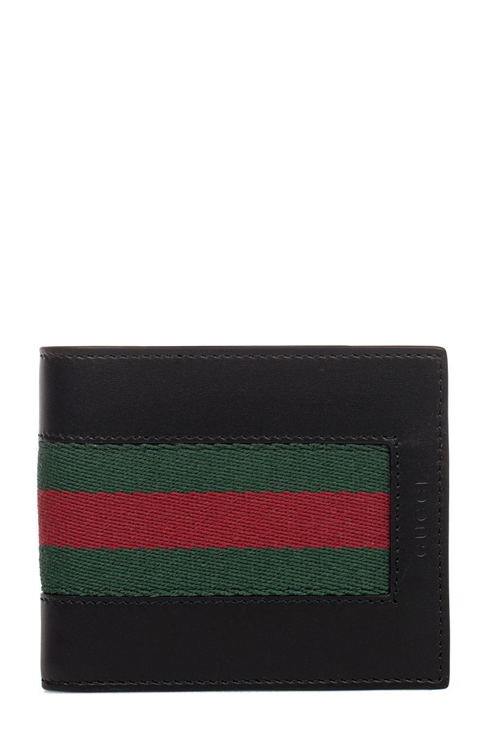 gucci wallet black green red