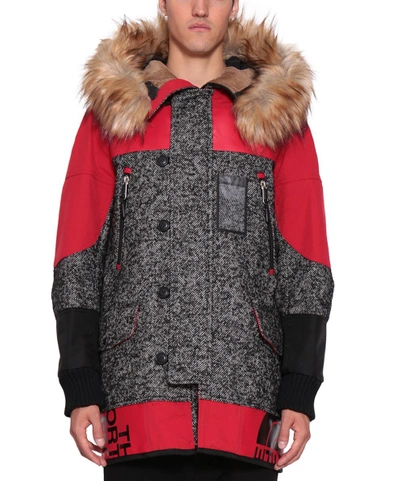 Shop Junya Watanabe The North Face Coat In Rosso