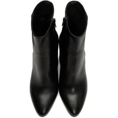 Shop Maison Margiela Black Cut Heel Boots