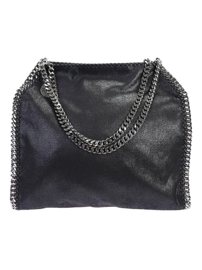 Shop Stella Mccartney Faux Leather Falabella Small Tote In Black