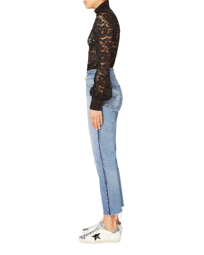 Shop Re/done High-rise Zip Detail Relaxed Jeans