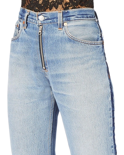 Shop Re/done High-rise Zip Detail Relaxed Jeans