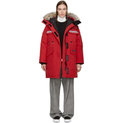 Canada Goose Red Down Resolute Parka | ModeSens