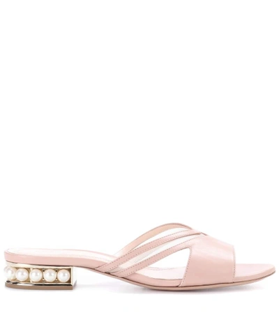Shop Nicholas Kirkwood Casati 18 Leather Sandals In Pink