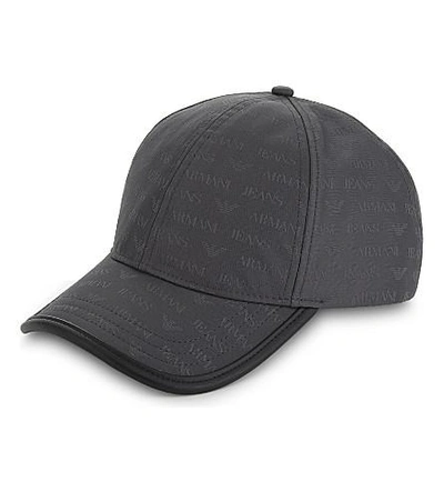 Armani Jeans Eagle Logo Nylon Cap In Grey | ModeSens