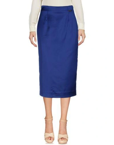 Shop Alessandro Dell'acqua 3/4 Length Skirts In Dark Blue