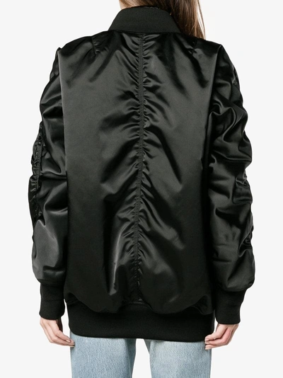 Shop Balenciaga Classic Bomber Jacket In Black