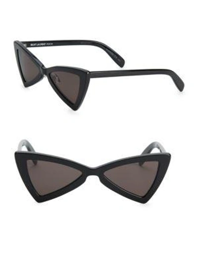 Shop Saint Laurent Sl 207 53mm Jerry Cat-eye Sunglasses In Black