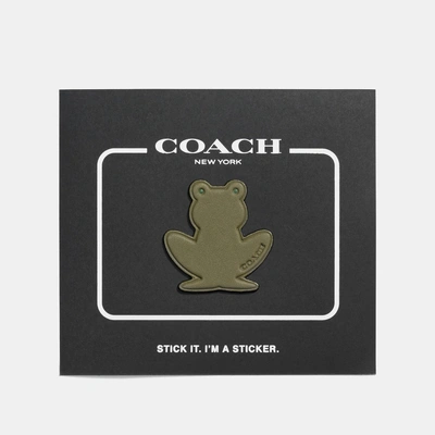 Shop Coach Froggy Sticker In Neutral