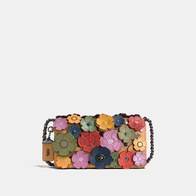 Shop Coach 1941 Dinky With Tea Rose - Women's In Rainbow/black Copper