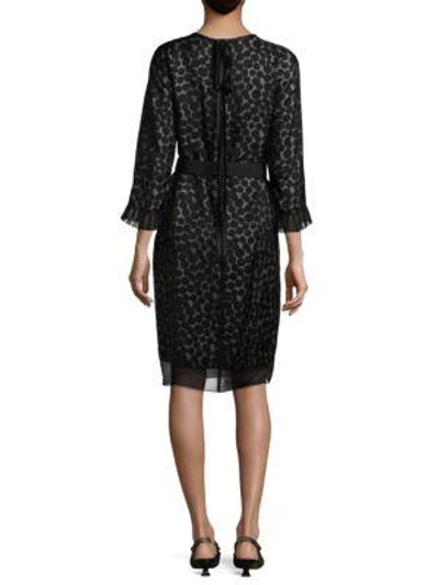 Shop Marc Jacobs Silk Polka-dot Dress In Cream Black