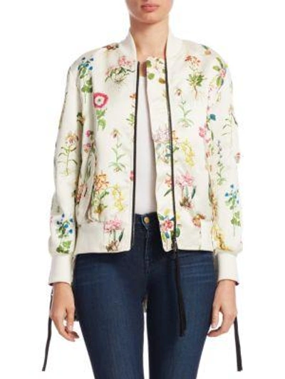 Shop N°21 Floral-print Bomber Jacket In Multicolor