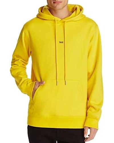 Shop Helmut Lang Taxi Hooded Sweatshirt In Yellow