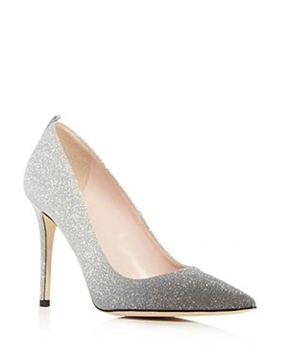 Shop Sjp By Sarah Jessica Parker Women's Fawn Glitter High-heel Pumps In Silver