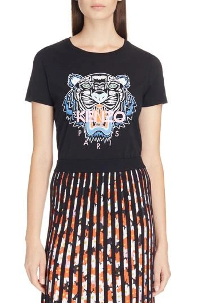 Shop Kenzo Classic Tiger Graphic Tee In Black