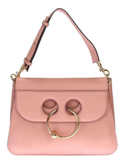Shop Jw Anderson Medium Pierce Leather Bag In Pink